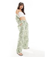 Tamar shirt and trouser co-ord in abstract print
