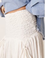 prairie convertible midaxi skirt in ivory