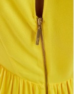 tiered smock midaxi dress in yellow